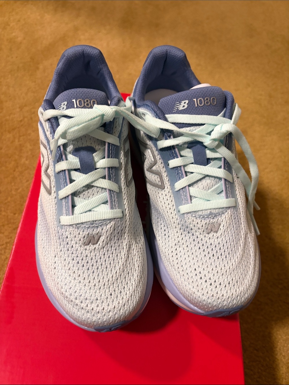 New Balance 1080v15 Women’s Blue Gray Running Sneakers